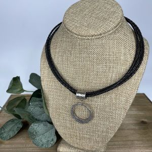 SILPADA Leather & Sterling Silver Necklace N1499